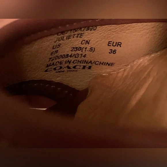 Coach Leather Juliette Size 6US (No Strap) - Picture 7 of 7